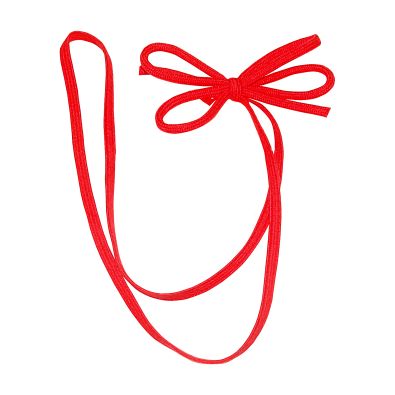 Elasticated ready-made decoration with 4-wing bow made of Tencel