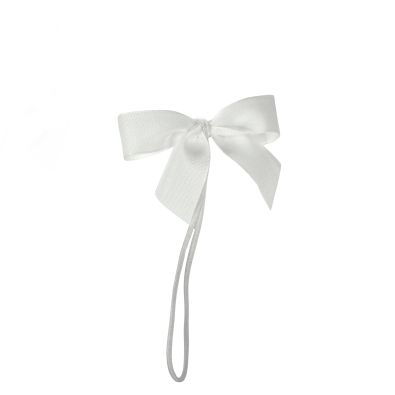 2-loop-bow made from Tencel with 25 cm long elastic strap