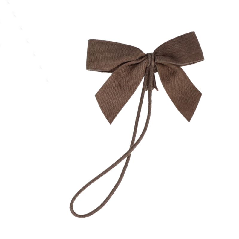 2-loop-bow made from Tencel with 25 cm long elastic strap