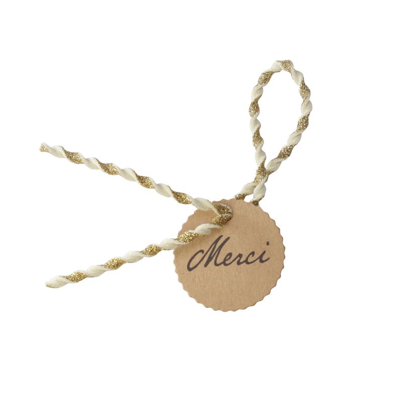 Printed card with effect cord