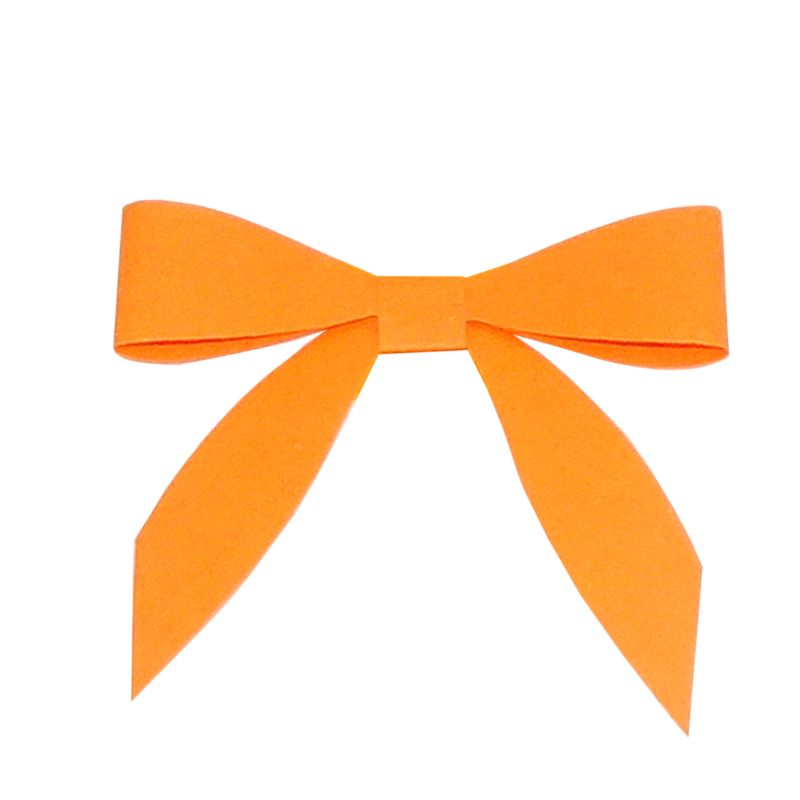 2-loop bow made of paper
