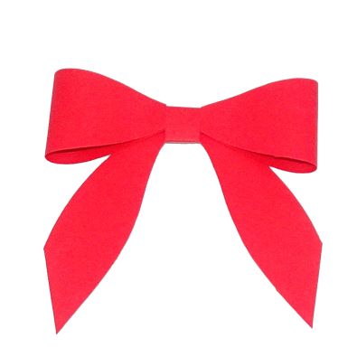 2-loop bow made of paper