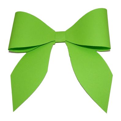 2-loop bow made of paper
