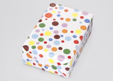 Gift wrapping paper Colourful dots