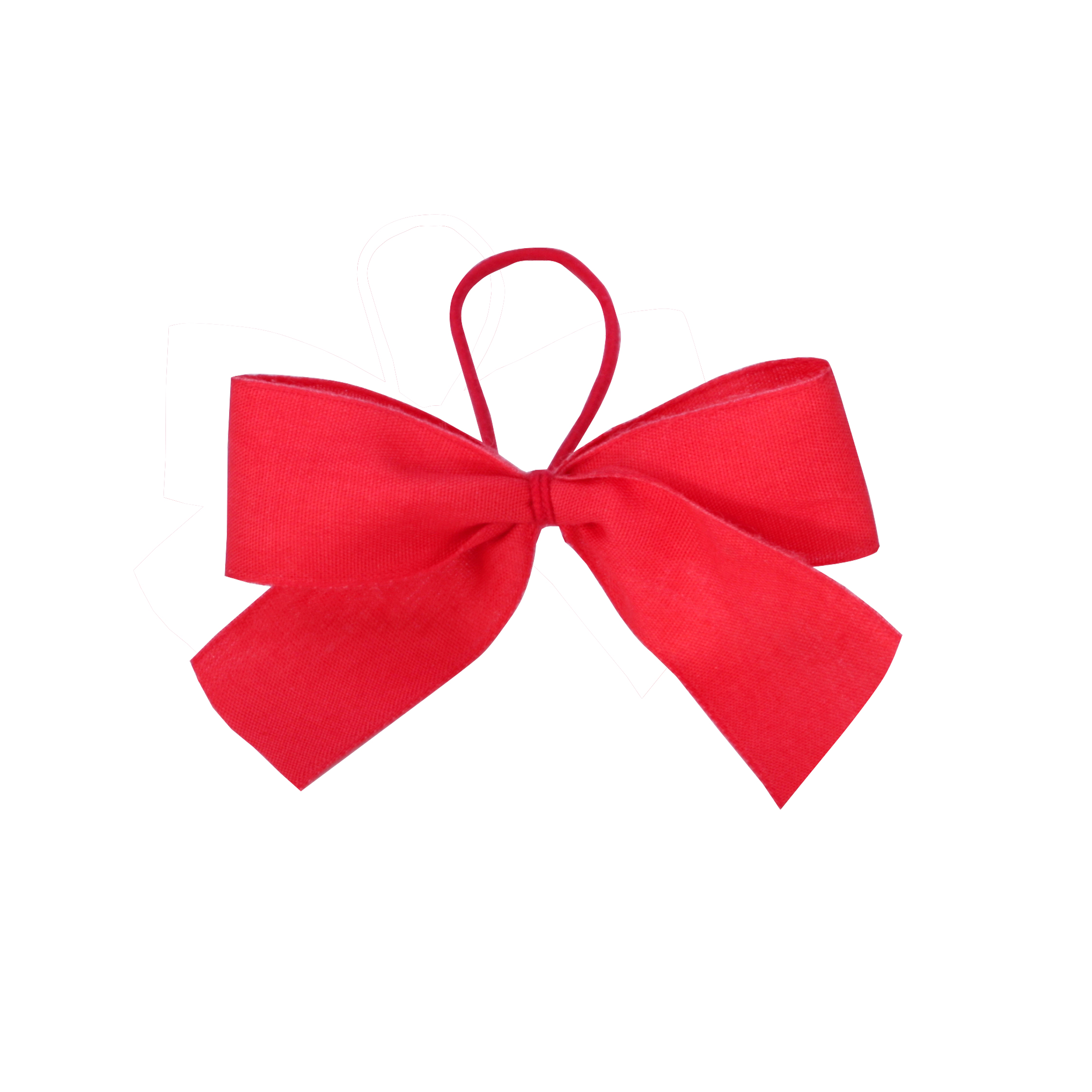 2-loop-bow made from Tencel with 25 cm long elastic strap