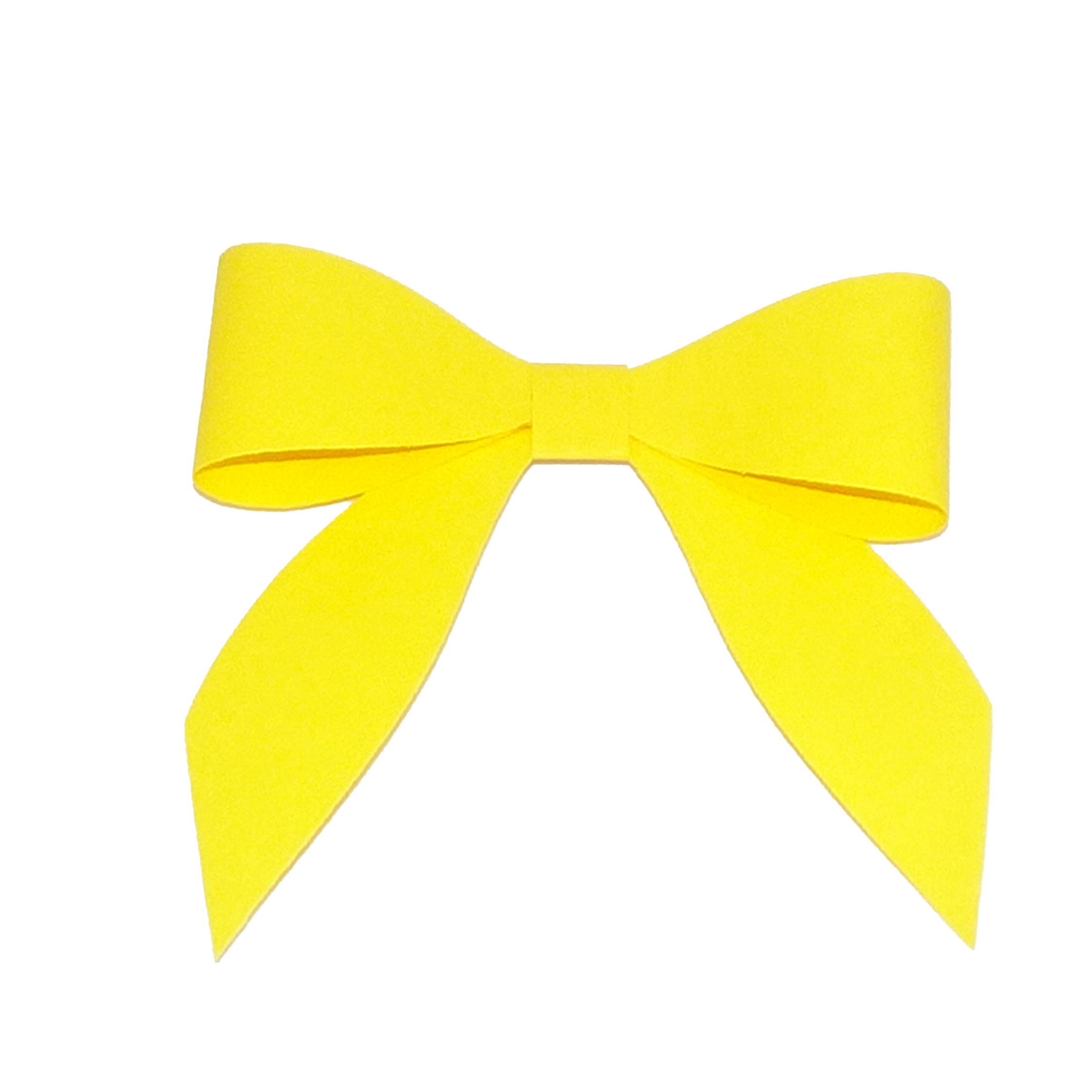 2-loop bow made of paper