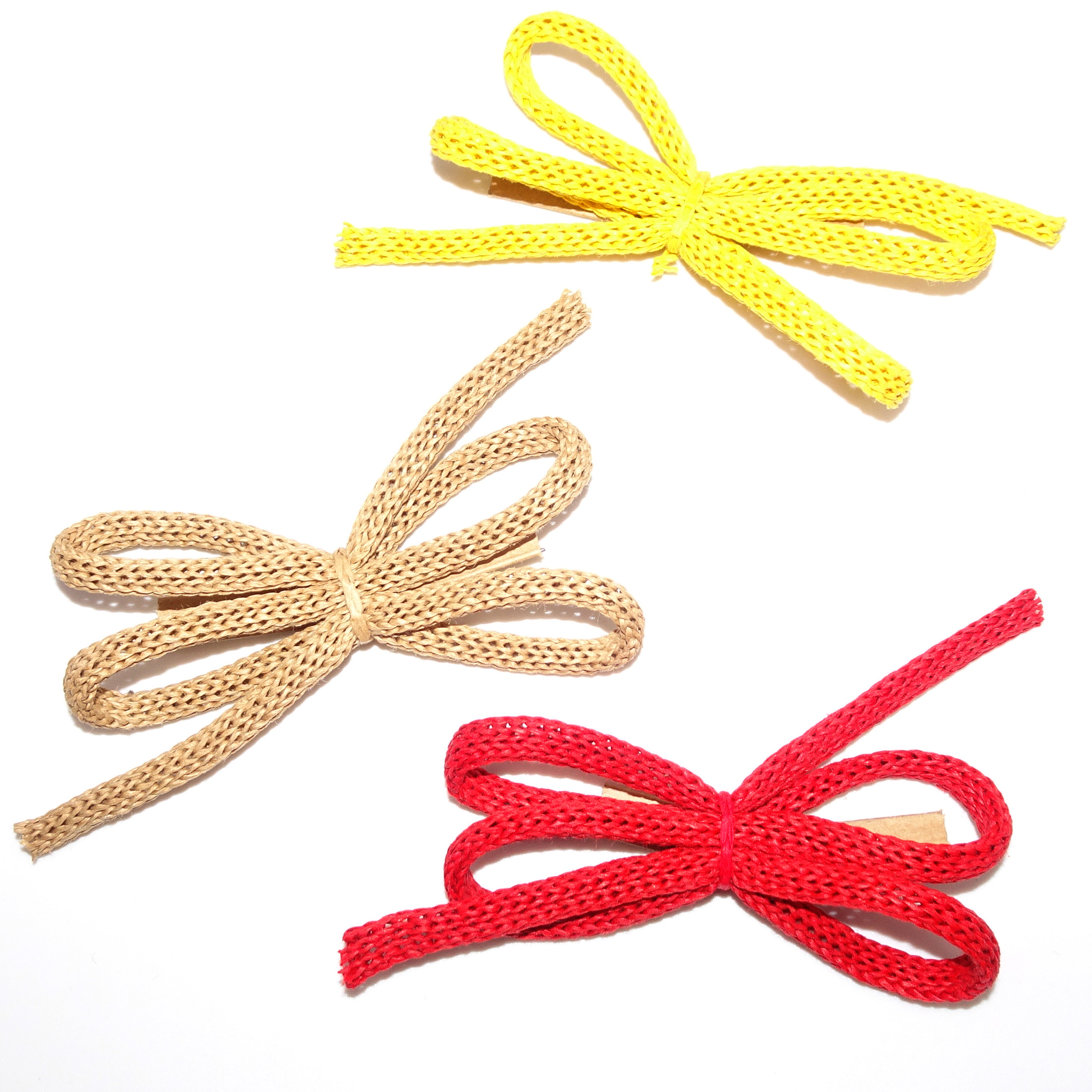 4-loop bows made of paper cord