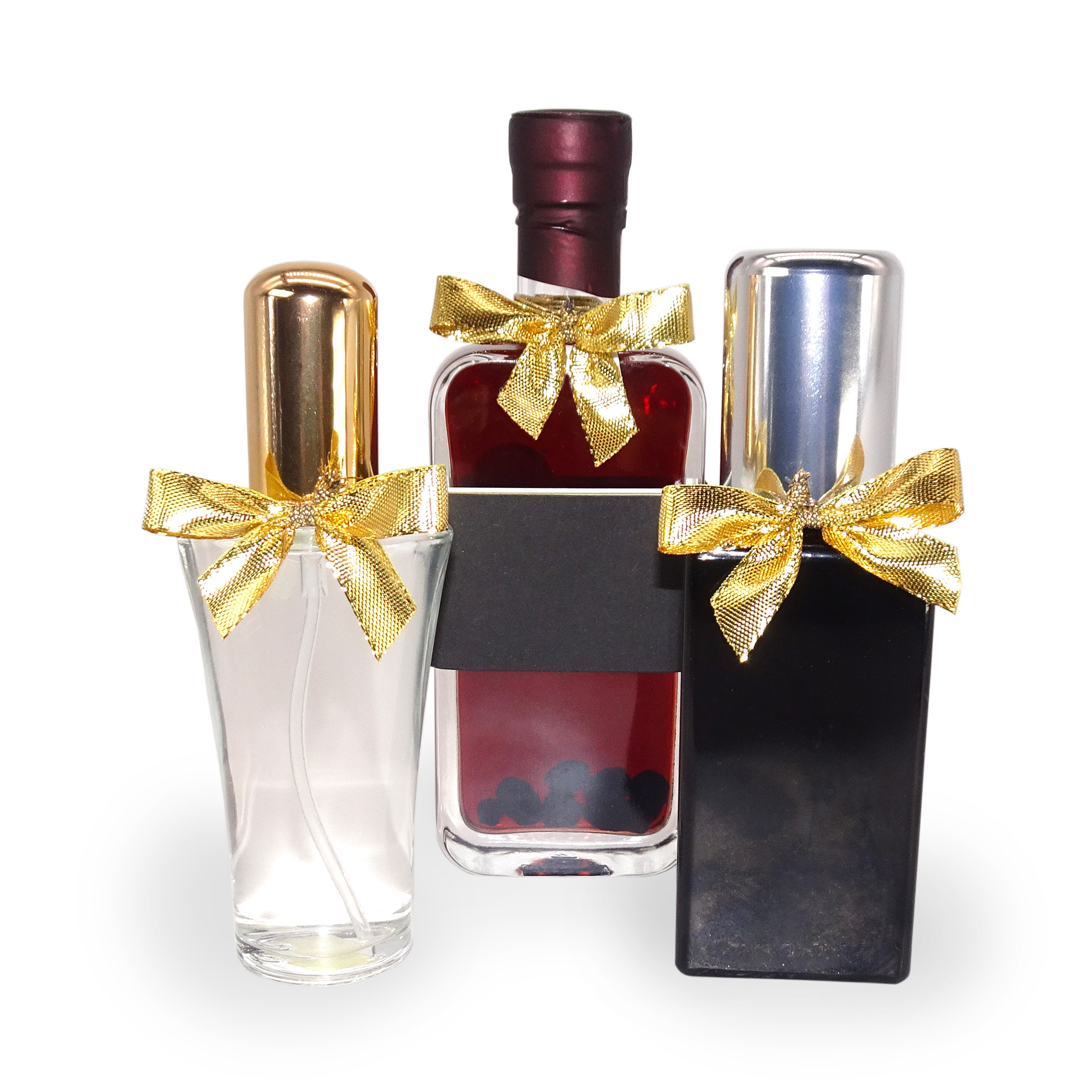 Mini bow for bottles and flacons with an elastic strap 8 cm long